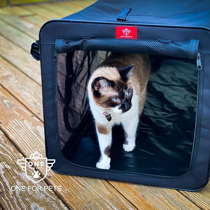 One for Pets The Indoor/Outdoor Cat Enclosure, Cat Playpen - Blue, 48" x 18" x 18" (2170-Blue)