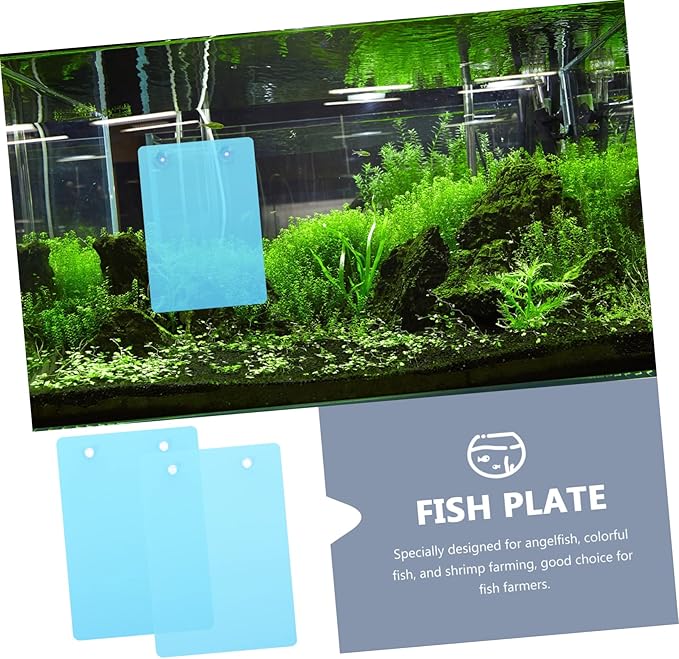 DOITOOL 4pcs Fish Tank Plate for Guppies Live Breeding Suction Cup Installation Plastic Fish Breeding Supplies