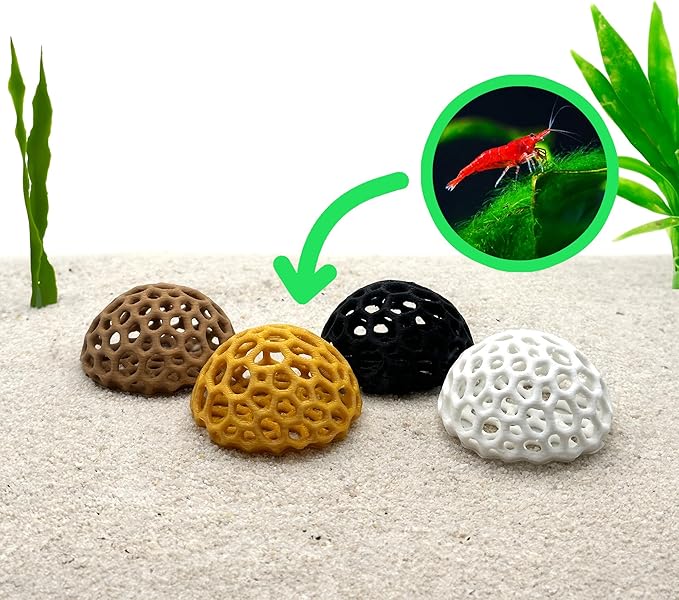 Shrimp Dome Hide - Aquarium Cherry Shrimp Hide - CTWPets Cherry Shimpe Hide (Light Brown)
