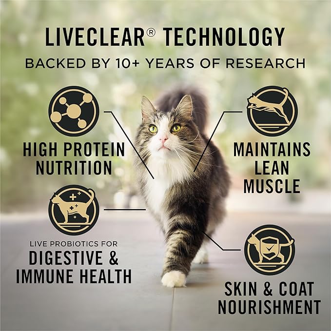 Purina Pro Plan Indoor Cat Food LiveClear Cat Allergen Reducing Turkey and Rice Formula - 5.5 lb. Bag