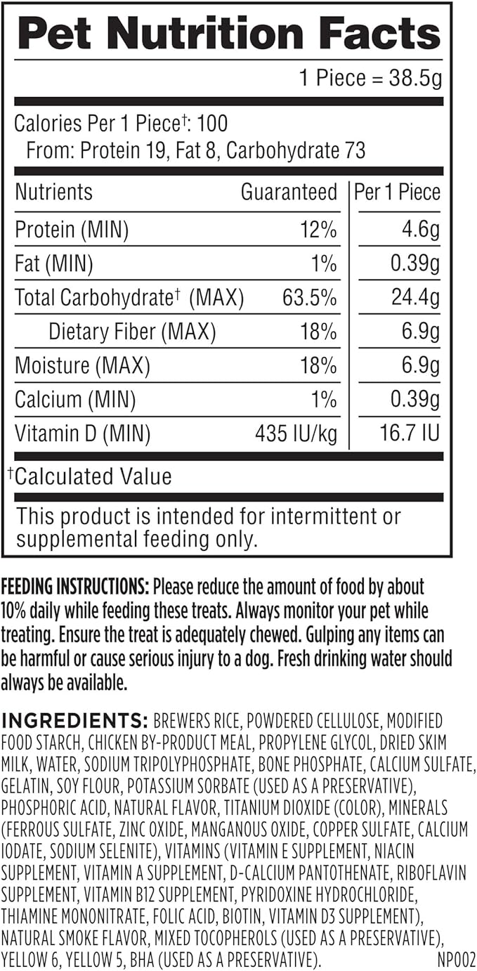Milk-Bone Original Brushing Chews, 6 Large Daily Dental Dog Treats (Pack of 5) Scrubbing Action Helps Clean Teeth