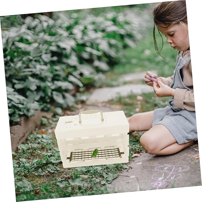 HEMOTON Bird Carrier Portable Travel Cage for Small Birds Lightweight Design for Parrots Finches Outdoor Use Circulation Compact