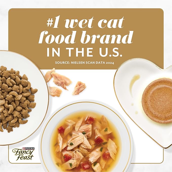 Purina Fancy Feast Petites Ocean Whitefish Entree With Tomato in Gravy Gourmet Wet Cat Food - (Pack of 12) 2.8 oz. Tubs