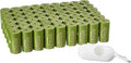 Amazon Basics Premium Leak Proof Dog Poop Bags with Dispenser and Leash Clip, Brazilian Mango Scented, 13" x 9", 810 Count (54 Rolls of 15)