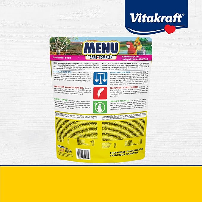 Vitakraft Menu Premium Canary and Finch Food - Vitamin-Fortified - Daily Food for Small Pet Birds Browns 2.5 Pound (Pack of 1)
