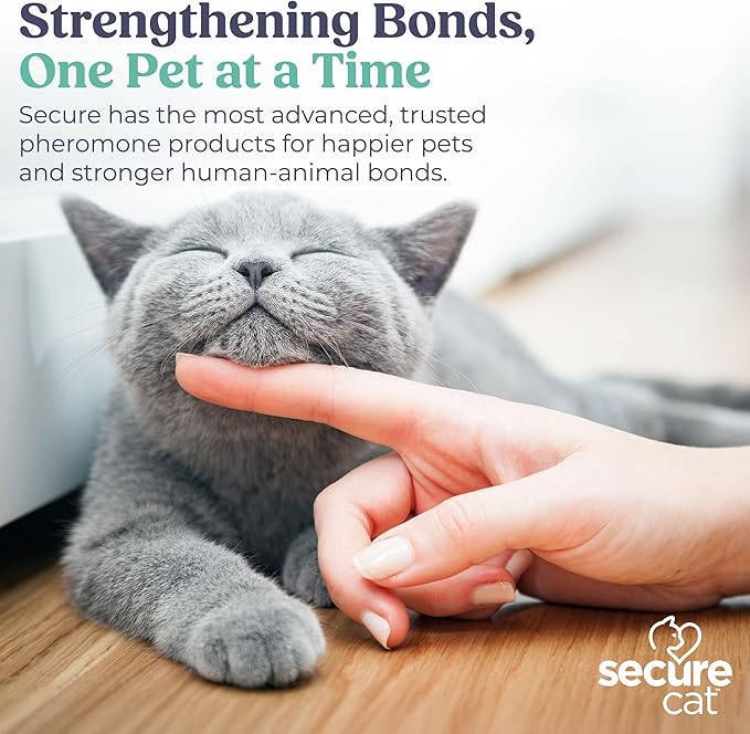 SIGNS SecureCat Calming Diffuser for Supporting Calm and Well-Being to Help Relieve Any Feeling of Anxiety or Stress, Cat Pheromone Passive Stick Diffuser Home Starter Kit