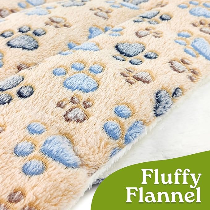 2 Pack Cat Blankets for Indoor Cats, Ultra Soft Reversible Mat, Fluffy Flannel Blanket for Small Dogs and Cats, Washable Pet Pad, X-Large