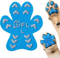 Non-Slip Dog Paw Protector Pads for Senior Dogs, Dog Paw Traction Stickers with Anti-Slip Rubber, Help Walk on Hardwood Floor, Blue 48pcs, L for 21-40lbs