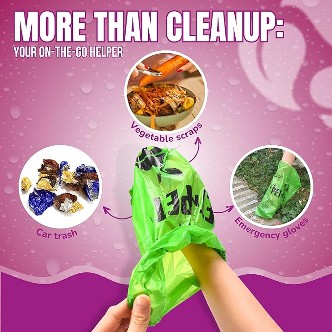 Pet N Pet Poop Bags For Dogs, Green 540 Counts Lavender Scented Dog Poop Bags Rolls, Dog Bag, Pet Waste Bag
