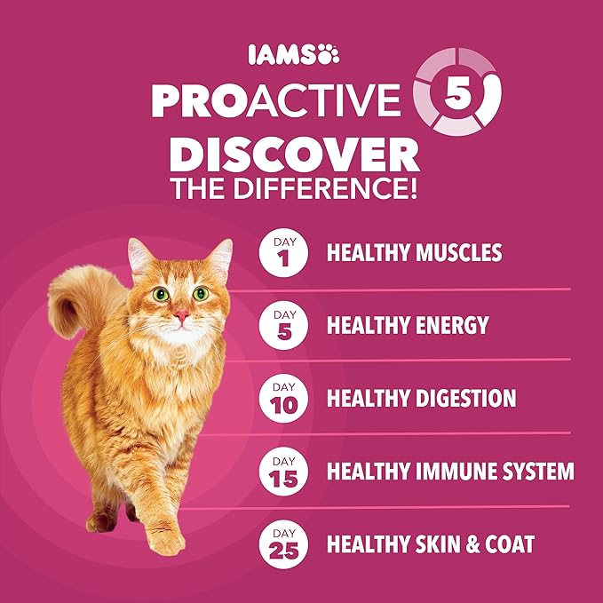 IAMS Proactive Health Dry Cat Food, Urinary Tract Health, Adult Cat Food Dry Recipe with Chicken, 3.5 lb. Bag