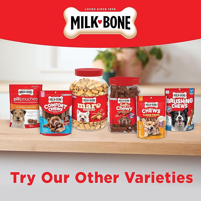 Milk-Bone Dog Treats, Flavor Snacks, Small Biscuits, 14lbs | 2 Pack of 7lbs | Crunchy Texture | Reduces Tartar