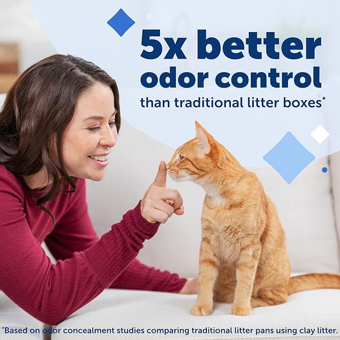 PetSafe ScoopFree Disposable Crystal Cat Litter Tray - Easy Cleaning Box - Refill Tray for Automatic Litter Box - Fresh Scent - 4.3 lb Bags - 6 Pack