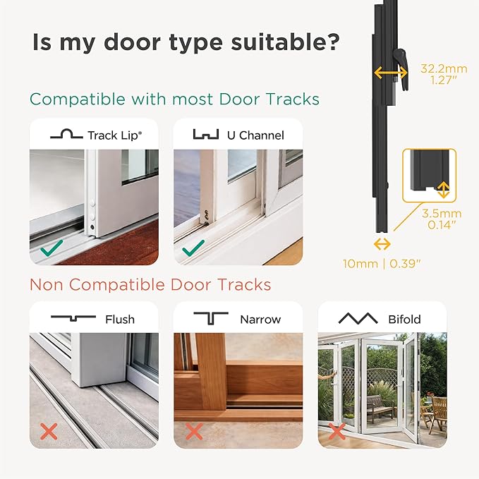 Hakuna Pets V2 Patio Pet Door Screen Insert Panel for Sliding Doors, Fits Door Track Min Ht 59.05" to Max Ht 84.25", UV Resistant Mesh, Magnetic Dog Door, Easy Install and Removal, Medium, Silver