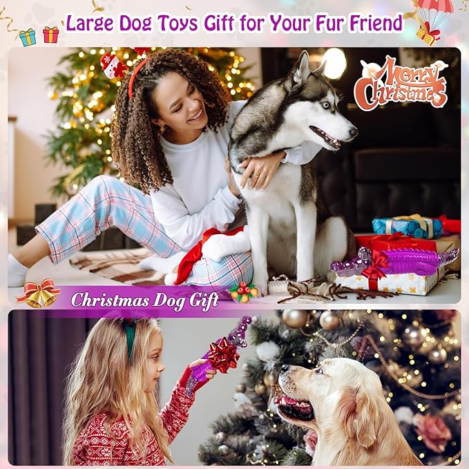 Dog Chew Toys for Aggressive Chewers: Puppy Teeth Chew Toy -Indestructible Dog Toys for Small Meduium Large Breed