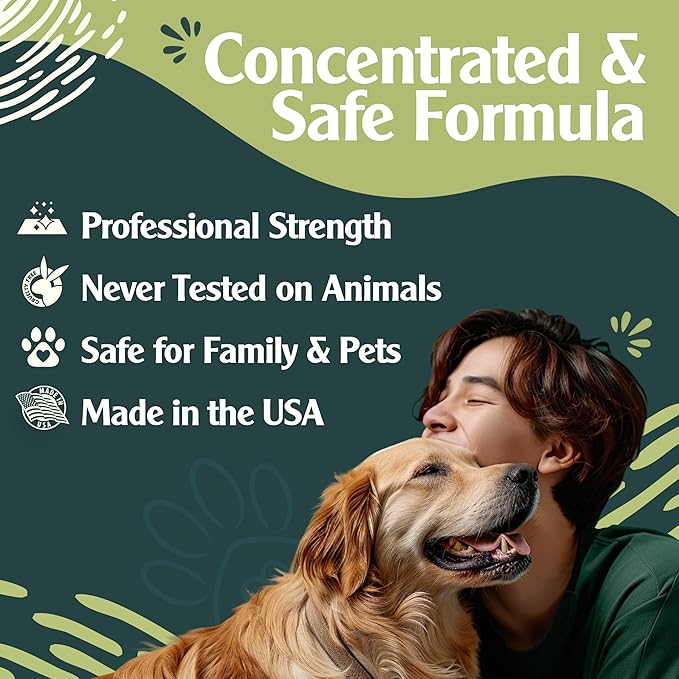 Urine Destroyer Enzyme Cleaner Spray | Cat & Dog Urine Stain and Odor Eliminator | Enzymatic Carpet Cleaner for Pets | Cat Pee Enzyme Cleaner (24 oz Pack of 2)