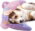 Pet Calming Pillow for Dogs, Soft U-Shaped Pillow Glow in The Dark, Joint Relief, Sleep Comfortably,Suit for Small, Medium, Large Dogs, Fluffy Pet Neck Pillow (M-Pink)