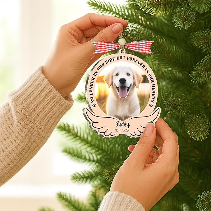 Personalized Cat Photo Wooden Frame, Custom Pet Fur Keepsake Memory Box, Pet Loss Picture Frame Ornament, Sympathy Gift Cat Shape Storing Hair Ashes Teeth, Idea Gift for Pet Lover Table Wall Decor