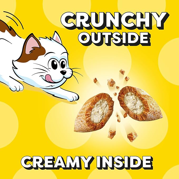 Temptations Kitten Treats Classic Crunchy and Soft Cat Treats, Chicken and Dairy Flavor, 3 oz. Pouch (Pack of 12)