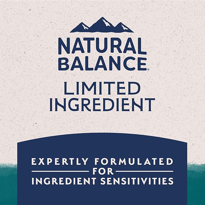 Natural Balance Limited Ingredient Adult Dry Dog Food with Healthy Grains, Chicken & Brown Rice Recipe, 4 Pound (Pack of 1)