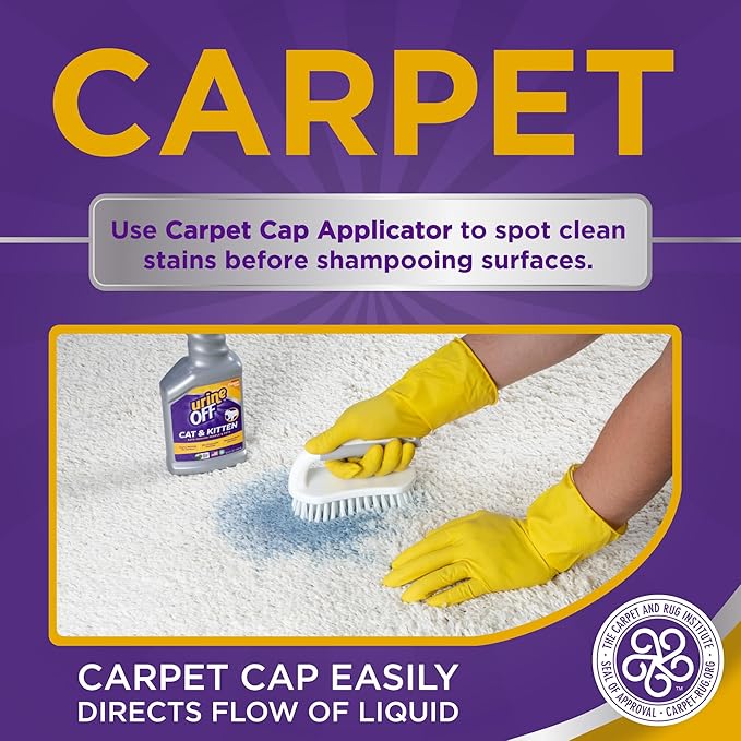 Urine Off Kitten & Cat Pet Stain Remover | Freshly Scented Carpet Cleaner | Bio Enzymatic Stain & Urine Odor Eliminator | Pet Safe Cleaner | 32 oz.