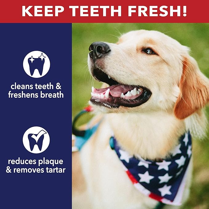 Pet Factory 100% Made in USA Beefhide 8" Rolls Dog Chew Treats - Chicken Flavor, 15 Count/1 Pack