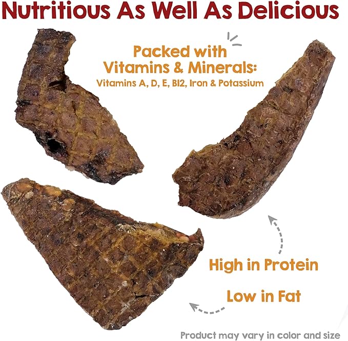 Riley's Dehydrated Beef Lung Dog Treats - Single Ingredient No Hide Dog Chews - USA Sourced 100% Beef Lung Treats - Training Chews and Snack Time Bites - 8oz (Pack of 2)