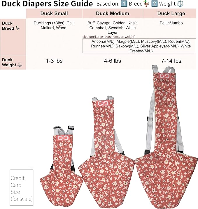 Chicken Diapers Duck Diaper Diaperalls for Hens, Roosters, Ducks, Ducklings - Reusable, Adjustable by Uni Infinity (Stars USA, Duck Medium, 1, Count)