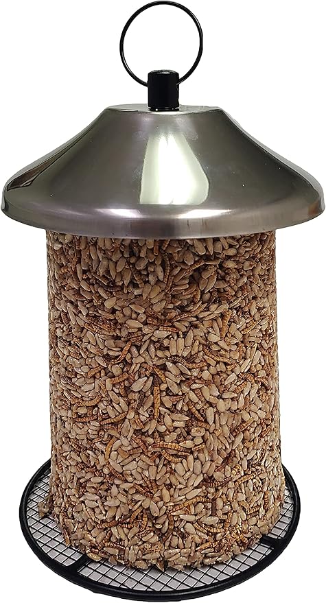 Wildlife Sciences Songbird Treats Seed Towers| 4-5 lb Large Seed Log Towers for Wild Birds (Nutty's Berries)