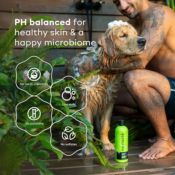 Nonaste Aloe Glow Premium Dog Shampoo (16 Oz, Pack of 2) – Deep-Clean & Odor-Neutralizing Dog Wash with USDA Certified Organic Aloe & Oatmeal | for Sensitive Skin, Soft Shiny Coat, Light Fresh Scent
