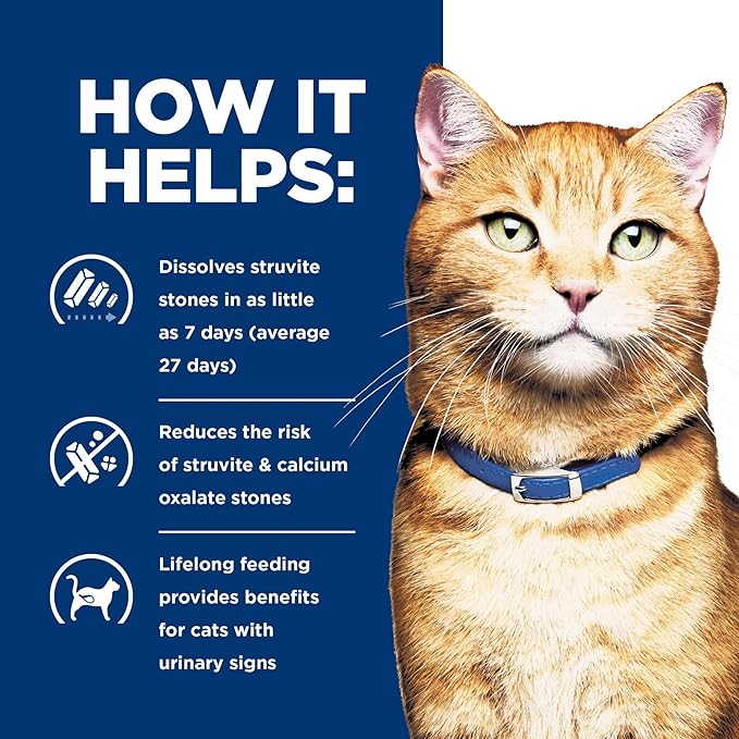 Hill's Prescription Diet c/d Multicare Urinary Care with Ocean Fish Dry Cat Food, Veterinary Diet, 8.5 lb. Bag (Packaging May Vary)