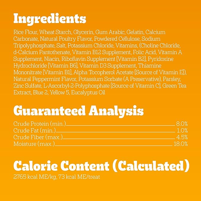 Pedigree Dentastix Dog Dental Treats, Large Breed Dog Treats, Fresh Flavor, (4) 15ct Bags (60 Treats Total)