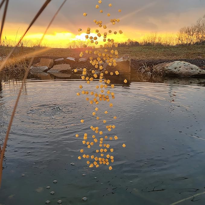 HALF OFF PONDS Grow Pro Koi Fish Food - 50 lb Floating Pellets, 5mm Size - Goldfish Food for Ponds - 40% Protein with Fish Meal & Probiotics - Designed for Rapid Growth & High Digestibility