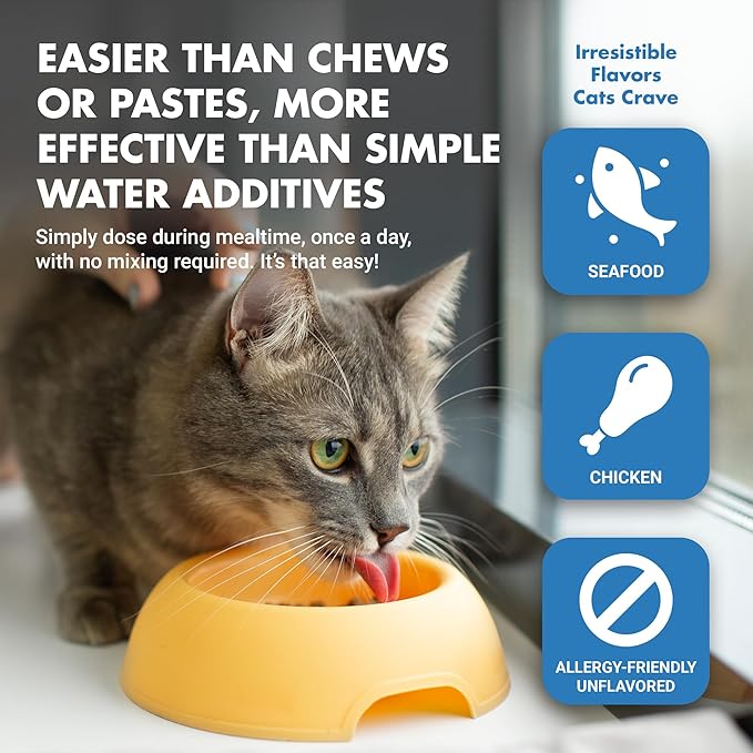 LIQUID-VET Ultimate Cat Teeth Cleaning for Comprehensive Dental Care SPECIFICALLY Formulated for Cats: Freshen Bad Breath Solutions for Superior Cat Oral Hygiene and Pet Dental Health.