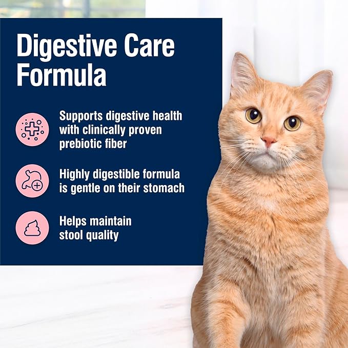 Blue Buffalo True Solutions Digestive Care Wet Cat Food for Adult Cats, Made with Natural Ingredients, Chicken, 3-oz. Cans (24 Count)