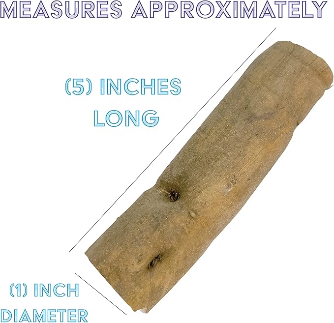by M&M 5514 Pk4 Bark Sola Logs - Lightweight Chewable Wood Bird Foot Toys, Easy to Chew, Versatile in Uses, Breaks Apart, Foraging Fun, Great for Small and Medium Size Pets