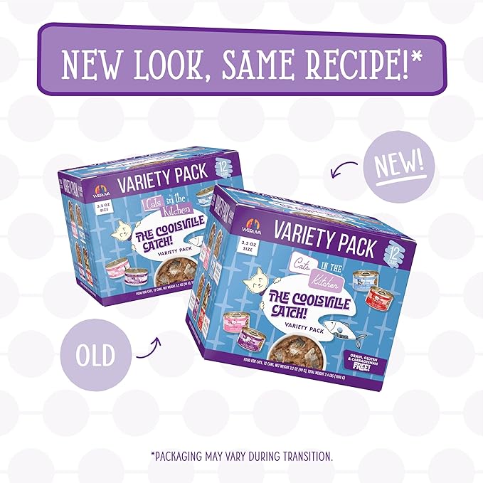 Weruva Cats in The Kitchen, The Coolsville Catch! Variety Pack, 6oz Can (Pack of 12)