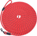 Long Dog Leash for Training 15Ft-Reflective Nylon Rope with Swivel Hook-Recall Agility Lead for Large Small Medium Dogs Outside Walking Hiking-Red