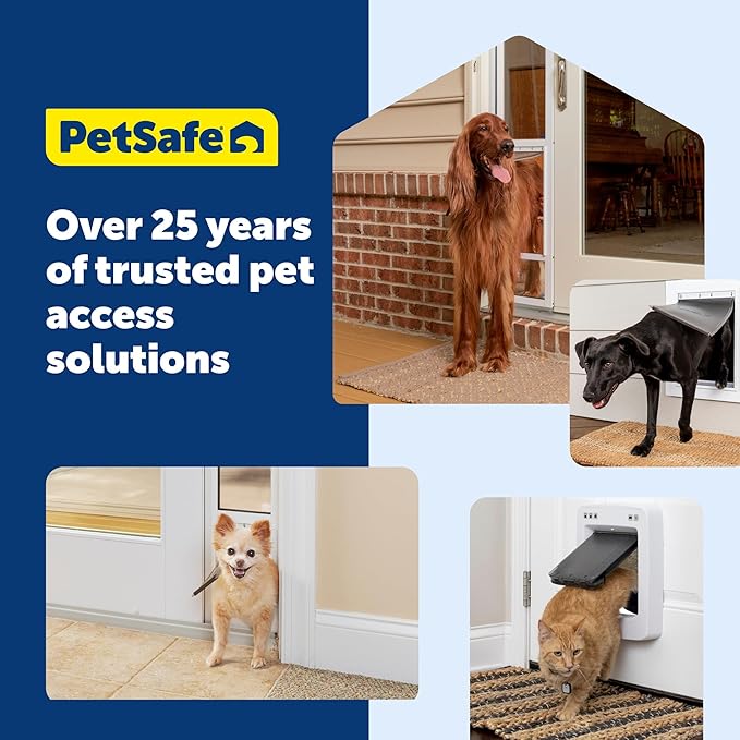 PetSafe Extreme Weather Pet Door - Insulated Weather-Resistant Dog & Cat Door with Durable Plastic Frame - Maximum Energy-Saving Efficiency - Large - for Dogs & Cats up to 100 lbs