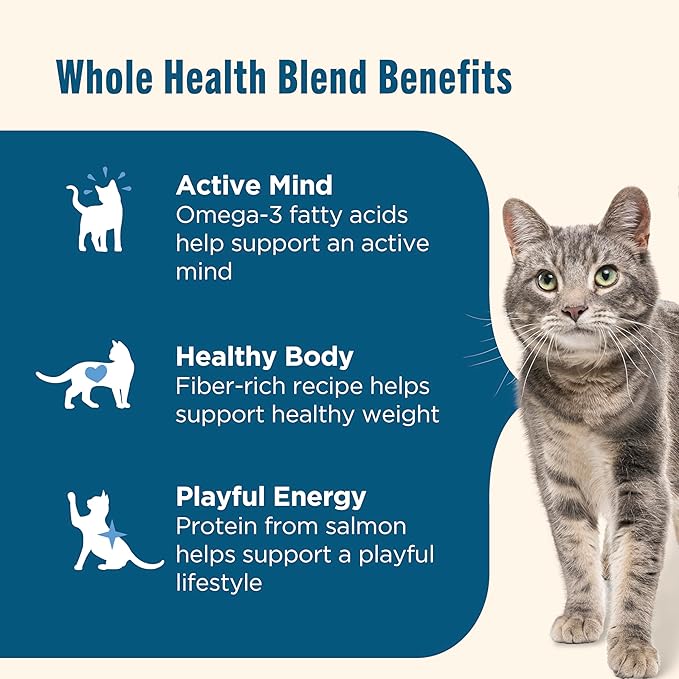 Nutrish Real Salmon & Brown Rice Recipe Dry Cat Food, 6 lb. Bag, Packaging May Vary (Rachael Ray)