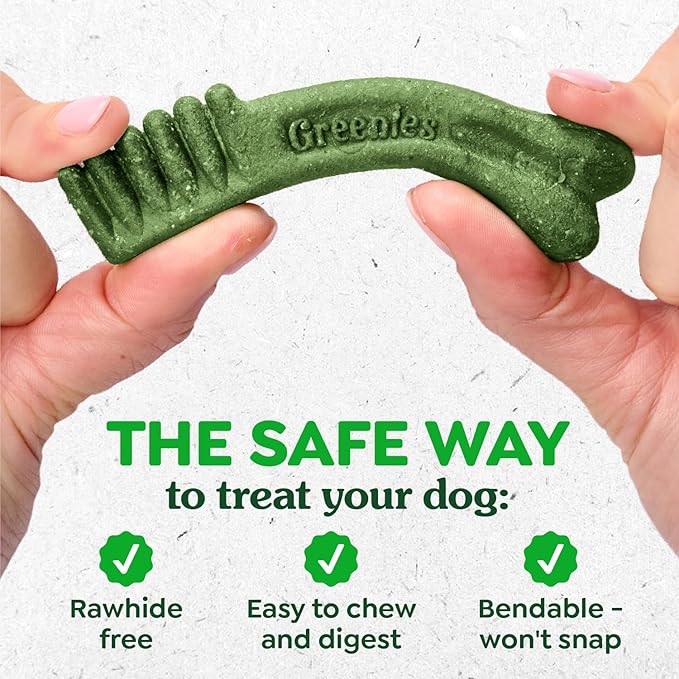 Greenies Veterinarian-Recommended Adult Natural Dental Dog Treats Teenie Size, Dog Dental Chews, Original Flavor, 3 oz. Pack, 11 Count