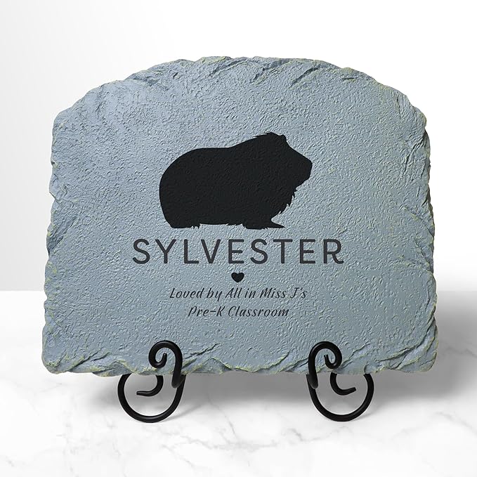 Let's Make Memories Personalized Memorial Garden Stone - Pet Silhouette - in Loving Memory - Cat