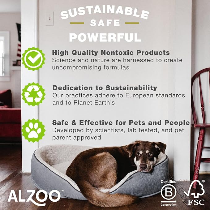 ALZOO Natural Flea & Tick Cat Collar, Helps Repel Fleas, Ticks & Mosquitoes, Plant-Based Active Ingredients, Phthalates and PVC Free, Up to 8 Months Protection, Pack of 2