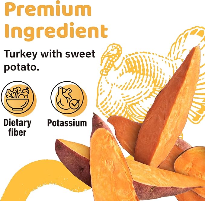 iPaw Turkey Dog Treats, All Natural Human Grade Dog Treat, Suitable for Training chew, US Sourced Raw Material, Hypoallergenic, Rawhide Alternative, Ring (Sweet Potato), 5 Packs