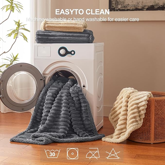 Waterproof Dog Blanket for Medium Dogs, Washable Soft Puppy Cat Blankets Flannel Cotton Velour for Sofa Couch Protector, Comfort & Security Reversible Bed Protection for Pet, 30"X40", Gray