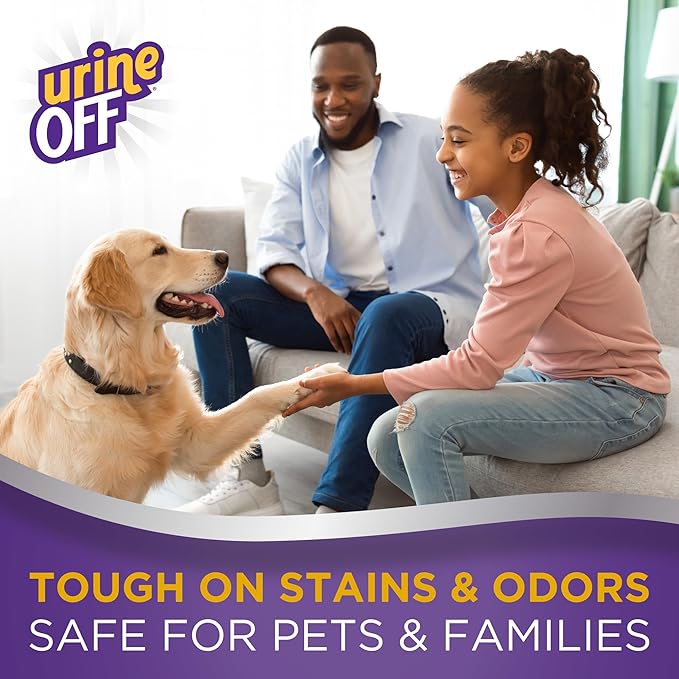 Urine OFF Puppy & Dog Odor & Stain Remover| Fresh Scent Carpet Cleaner Spray | Bio Enzymatic Stain & Urine Odor Remover | Pet Safe Cleaner | 16 oz.