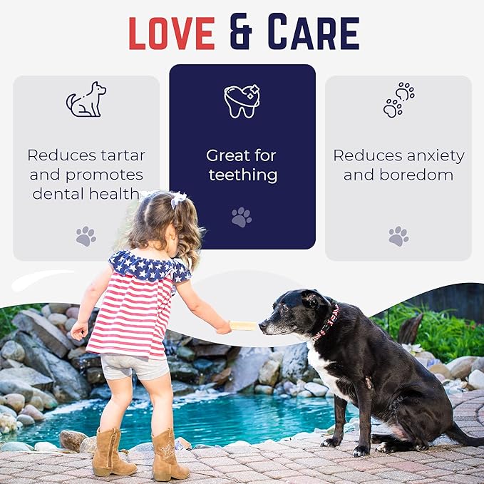 Devil Dog Pet Co. Himalayan Yak Cheese Dog Chews, Small - 4 Pack, 100% Natural & Healthy, Lactose-Free, Long-Lasting Dog Treats, Premium Yak Milk Chew Bones for Dogs