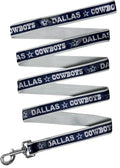 NFL PET Dallas Cowboys Dog Leash, Small Football Team Leash for Dogs & Cats - Shiny & Colorful, Licensed by The NFL