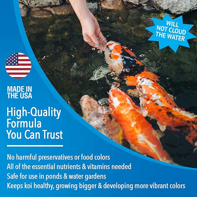 MICROBE-LIFT MLLVMLG Variety Mix Floating Fish Food Pellets and Sticks for Ponds, Water Gardens, and Fountains, for Live Goldfish and Koi, 5 Pounds