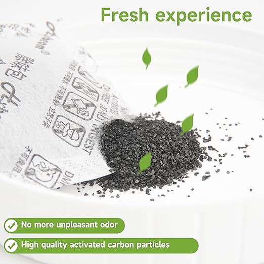 30 PCs Disposable Waste Receptacles with Charcoal Bags Compatible with Nature's Miracle Litter Box 2nd and Littermaid Litter Box 3rd, Disposable Cat Litter Trays (Machine NOT Included)