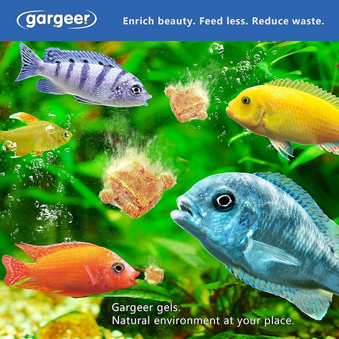 3oz African Cichlid Fish Food for Advanced Breeders. Complete African Cichlid Gel Diet for Both Juveniles & Adults. Made in The USA Using Premium Ingredients, Wild Nutrition Gourmet Formula